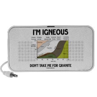 I'm Igneous Don't Take Me For Granite (Granted) Portable Speaker