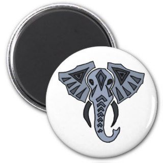 XX  Tribal Elephant Art Fridge Magnet