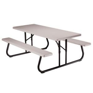 Lifetime 6 ft. Folding Picnic Table with Benches 22119