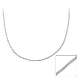 Mondevio Sterling Silver Round 36 inch Italian Snake Chain Necklace Mondevio Sterling Silver Necklaces