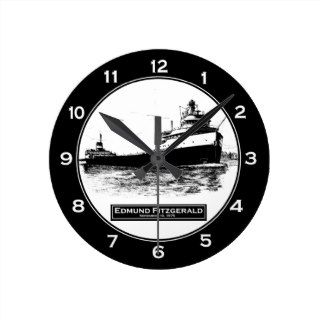 The Edmund Fitzgerald Round Wall Clocks