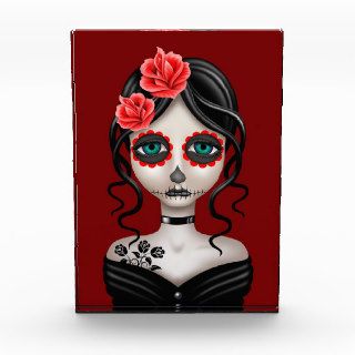 Sad Day of the Dead Girl on Red Award