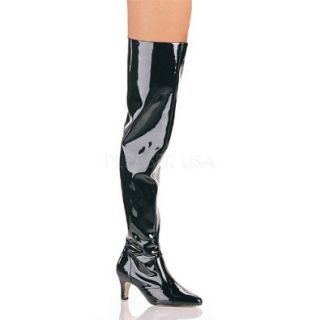 Pleaser Divine 3010W 3 Inch Block Heel Thigh Boot Size Zip Size 11 