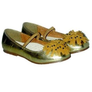 Little Girls Footwear Cute Gold Dress Slippers Shoes 1 IM Link Shoes
