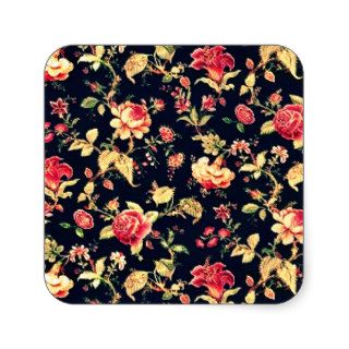 Romantic Elegant Vintage Floral Rose Stickers
