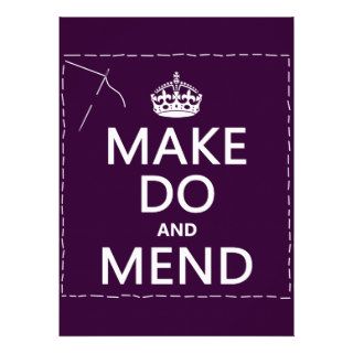 Make Do and Mend (all colors) Invitations