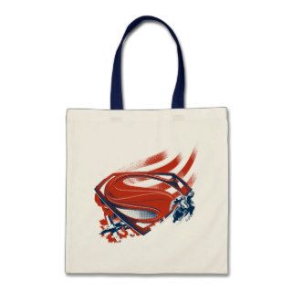 Man Of Steel Airplane and Stripes Graphic Canvas Bag