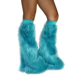 Turquoise Rave Furry Legwarmers Fluffies  Other Products  