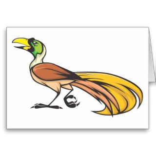 Angry Bird of Paradise Greeting Cards