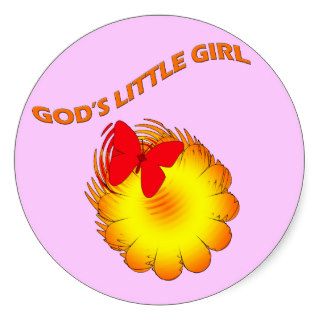 Gods Little Girl Sticker