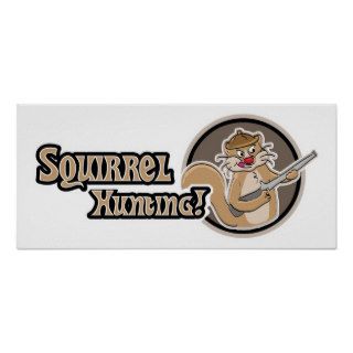 Squirrel Hunting Poster