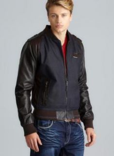 Members Only Two Tone Tough Denim & Faux Leather Jacket Members Only Coats