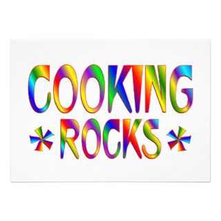 Cooking Rocks Personalized Invitations