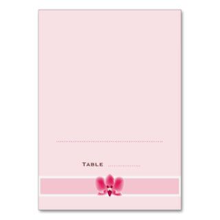 Pink Orchid Folded Place Cards Business Card Templates