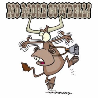 no more cowbell funny crazy cow cartoon photo cutouts