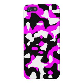 Corey Tiger 80s Neon Camo (Hot Pink Fuschia) iPhone 5 Covers