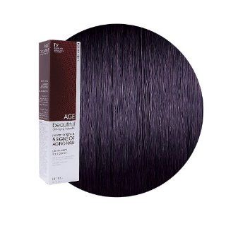 AGEbeautiful Anti Aging Permanent Liqui Creme Haircolor 1V Plum Black  Chemical Hair Dyes  Beauty