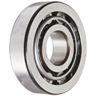 SKF NJ 407 Cylindrical Roller Bearing, Single Row, Removable Inner Ring, Flanged, Straight Bore, Standard Capacity, Normal Clearance, Standard Cage, Metric, 35mm Bore, 100mm OD, 25mm Width