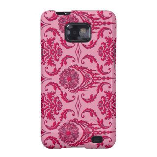 Diamond Damask, THE QUEEN'S JEWELS in Red & Pink Samsung Galaxy S Cover