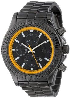 Yachtman Men's YM408 BK/YE Round Black Dial Date Display Metal Bracelet Watch at  Men's Watch store.