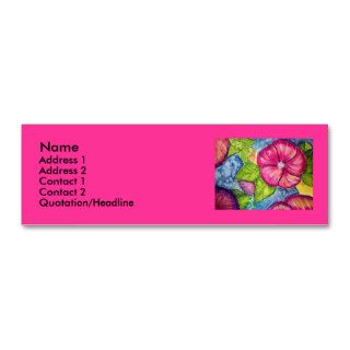 Hibiscus Tropical Fantasy Business Card Template
