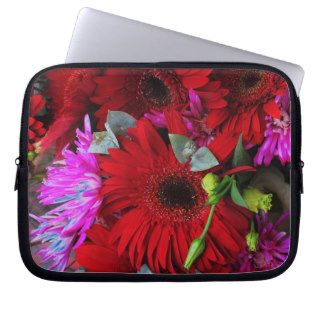 Red Confetti Carnations Computer Sleeves
