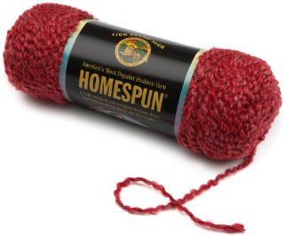 Lion Brand Yarn 790 367 Homespun Covered Bridge Red, 6 Ounce/185 Yard, Heathered Solid Color