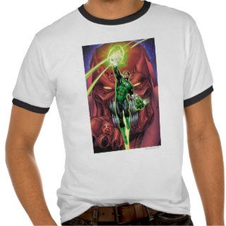 Green Lantern with stream of light   Color T Shirt