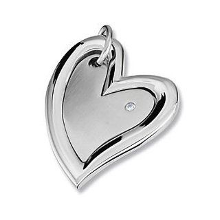 Stainless Steel Cubic Zirconia Amalfi Heart Pendant with Chain Katarina Jewelry
