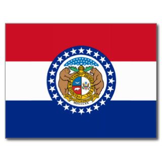 Missouri State Flag Postcard