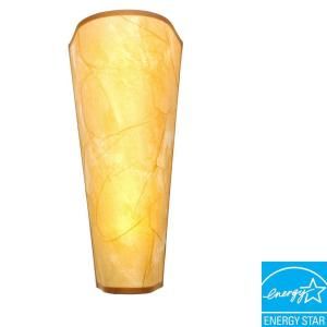 Its Exciting Lighting Wall Mount Tan Rice Paper Conical Shaped Battery Operated 5 LED Wall Sconce HC1000