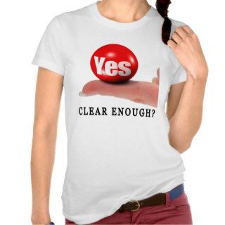 Ladies T Shirt   Clear Enough?