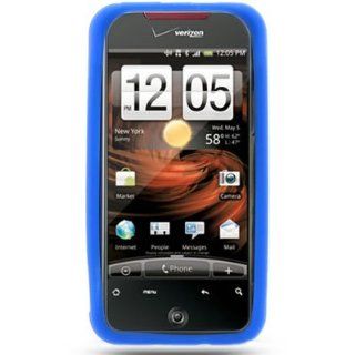 HTC Droid Incredible Silicone Skin Case   Blue Cell Phones & Accessories