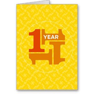 AA Anniversary Card 1 Year