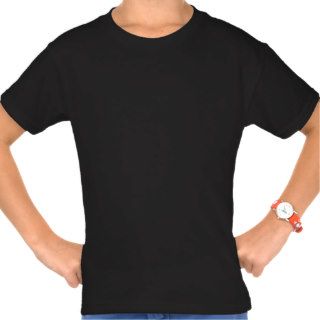 Plain Black Girls' Basic Hanes Tagless T Shirt