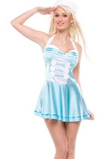 Retro Sailor Girl (Blue/White;Medium/Large) Adult Exotic Costumes Clothing