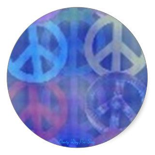 PEACE STICKERS   SET OF 6 OR 20   2 SIZES