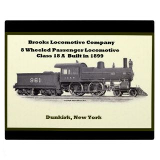 Brooks Locomotive Works #961 Photo Plaque