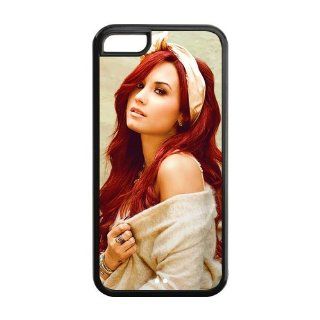 Hot Singer Demi Lovato Protective Cover Design TPU Cheap Custom Case For iPhone 5c 5c AX101132 Cell Phones & Accessories