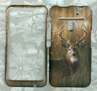 Lg Revolution 4g Vs910 Verizon phone case cover snap on hard rubberized faceplate protector CAMOUFLAGE HUNTER BUCK DEER Cell Phones & Accessories