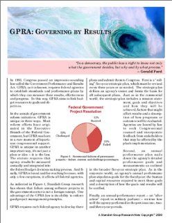 GPRA  Governing by Results Books