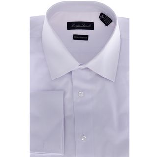 Men's White Modern Fit Dress Shirt Dress Shirts