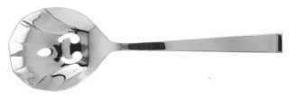 Towle Arctic (Stainless) Pierced Solid Serving Spoon   Stainless, Supreme, 18/8,