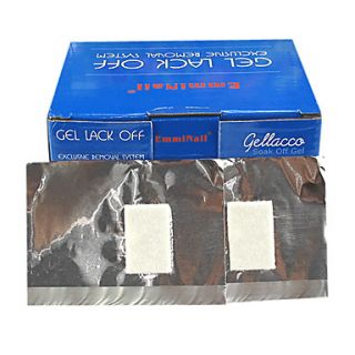 100pcs UV Nail Remover Tin Foil