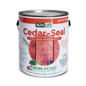 TriCoPolymer VOC Free Non Toxic Cedar Seal 1 Qt. Clear Satin Wood Sealer CSQ