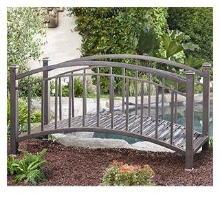 Beautiful Metal Garden Bridge Brown/bronze Finish  Bridges Powder Coated Steel  Patio, Lawn & Garden