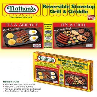 Nathans Grill   reversable stovetop grill Grill Pans Kitchen & Dining