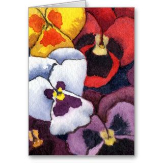 Watercolor Florals Greeting Card