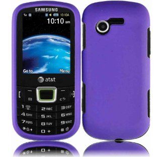 For StraightTalk Samsung SGH S425G Evergreen Slider Hard Cover Case Dark Purple Cell Phones & Accessories