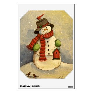 4905 Snowman & Birdhouse Christmas Wall Graphics